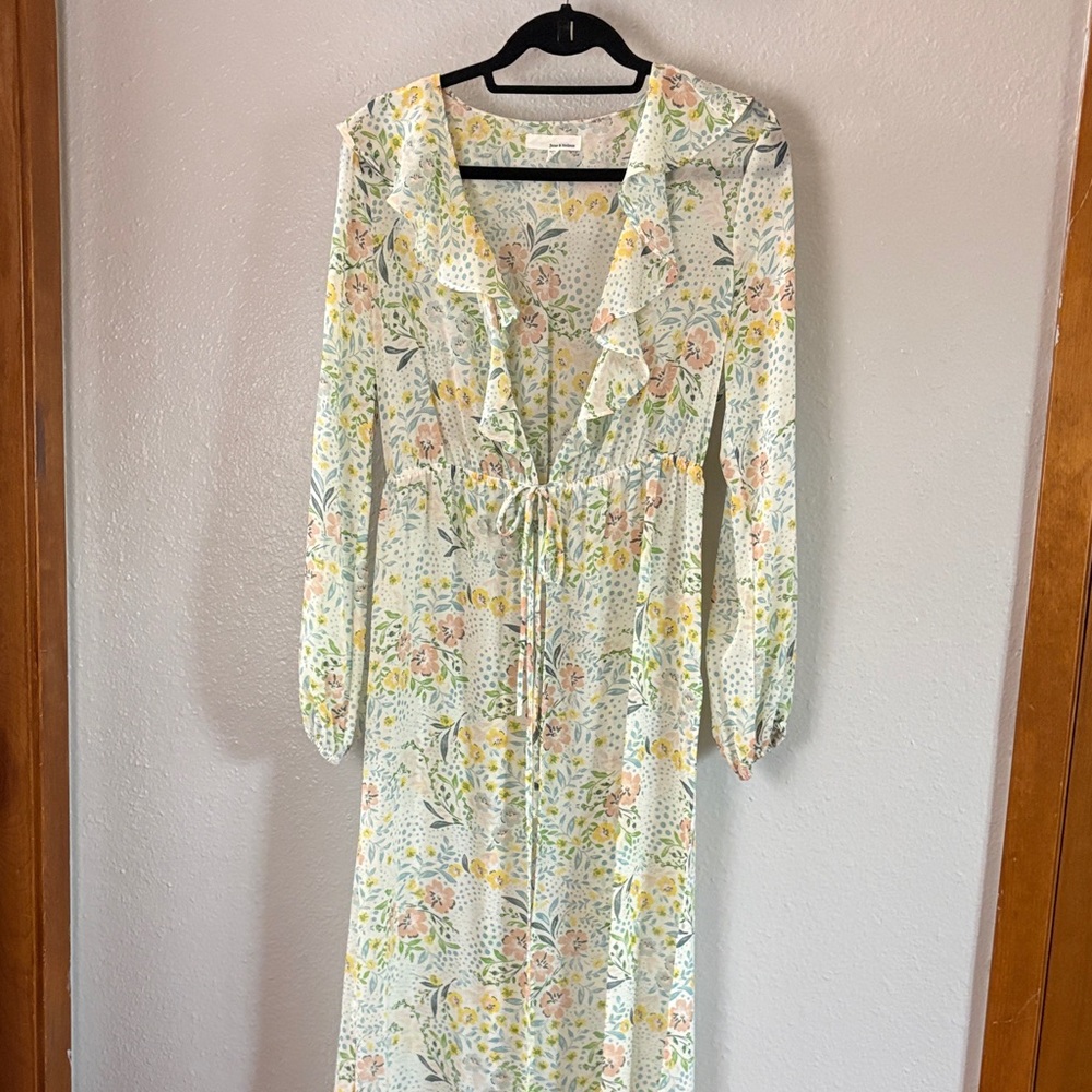 Floral Long Sleeve kimono